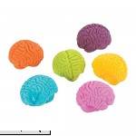 Fun Express Rubber Brain-Shaped Erasers | 24 Count | Great for Themed Birthday Parties Halloween Trick-or-Treating School or Classroom Prizes & Favors  B07MNTSVLQ